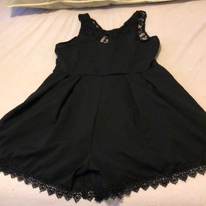 Sexy black romper